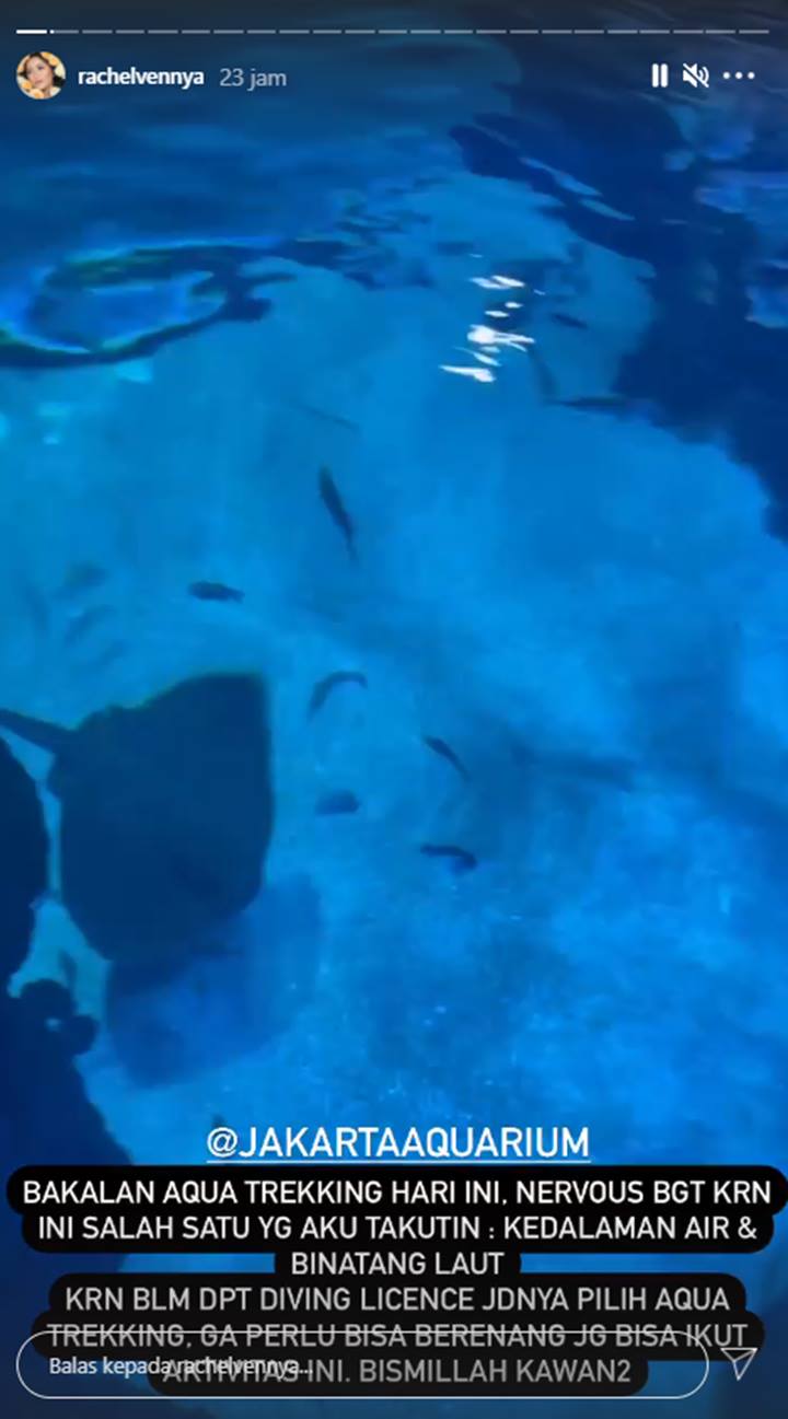 Rachel Vennya Aqua Trekking