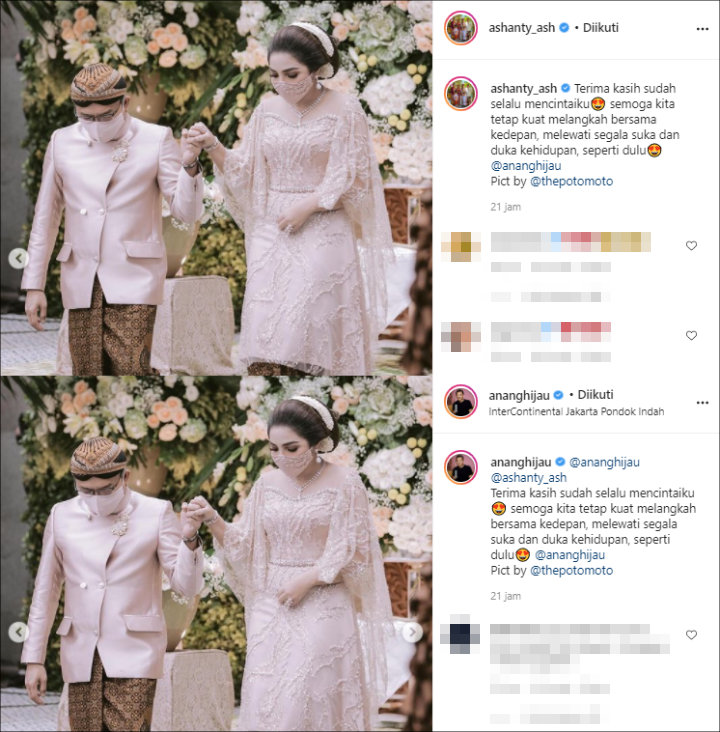Unggahan Anang-Ashanty