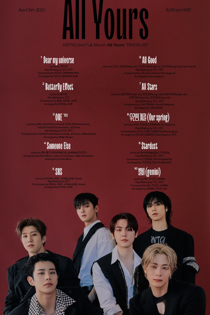ASTRO Rilis Tracklist Full Album \'All Yours\', Sebagian Lagunya Ditulis Oleh Member Ini