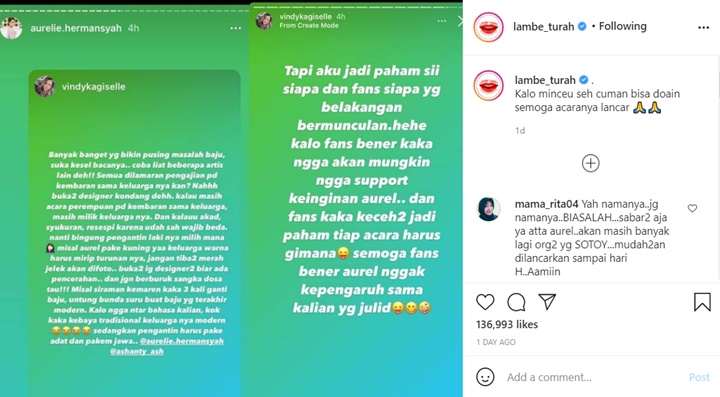 Aurel Hermansyah Dibullly Soal Baju Lamaran-Pengajian, Potret Akur Bareng KD Bikin Haru-Topik Pagi