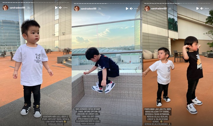 Sandra Dewi Beber Cerita Raphael dan Mika Alami Insiden Tak Terduga, Panik Bukan Main
