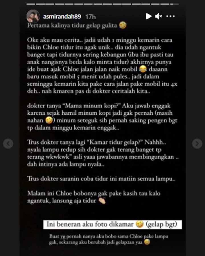 1 Minggu Putri Asmirandah Tak Bisa Tidur di Kamar Hingga Konsul ke Dokter, Kenapa?