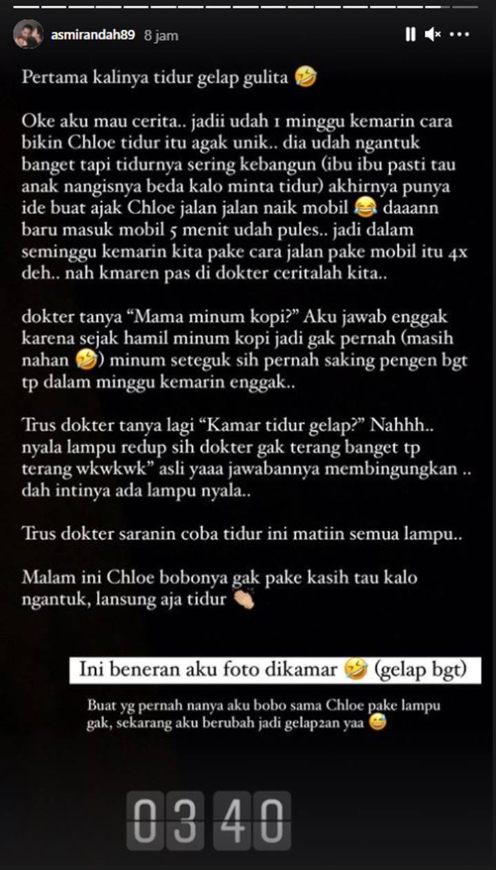 InstaStory Asmirandah