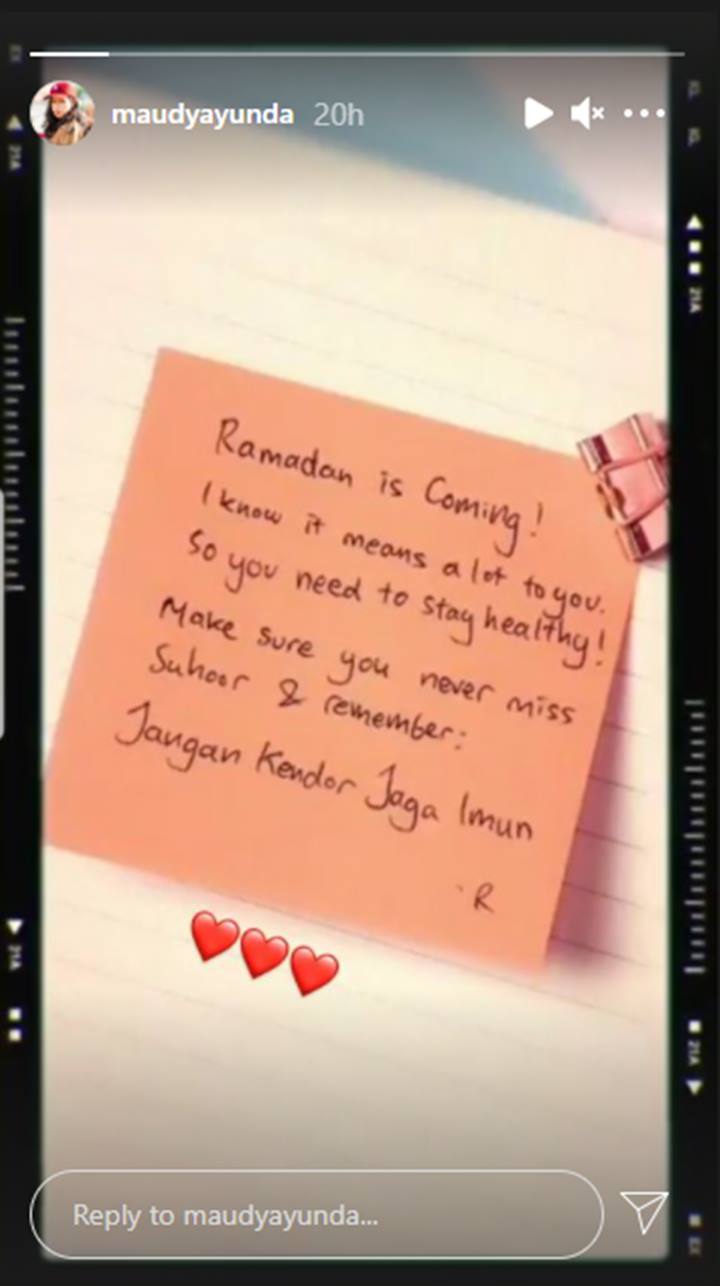 Maudy Ayunda Pamer Dikirimi Pesan Manis dari Sosok Berinisial R, Siapa?