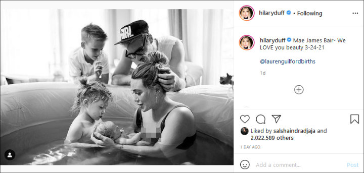 Sudah Lahiran, Hilary Duff Pamer Foto Keluarga Yang Manis Bareng Bayi Ketiga