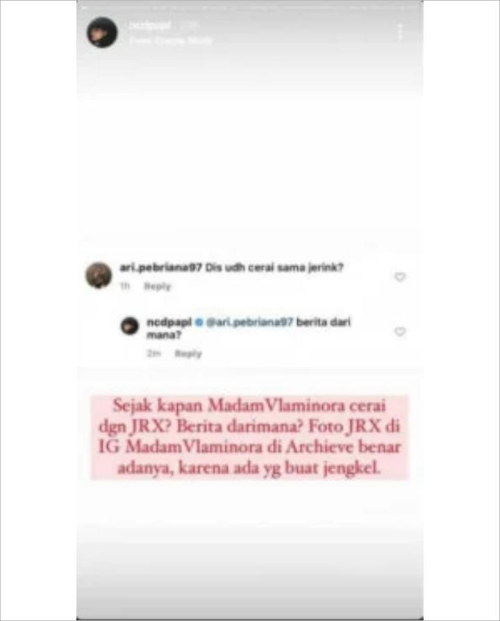 Arsipkan Foto Jerinx SID Dari Instagram, Nora Alexandra Jawab Begini Soal Dikabarkan Cerai