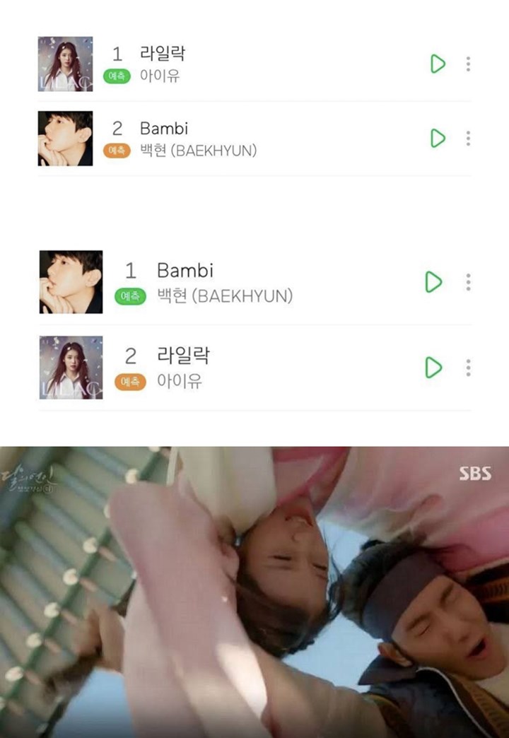 Lagu Baru Baekhyun EXO dan IU Lagi-Lagi Bersaing di Chart Melon, Meme Ini Kembali Laris Dipakai