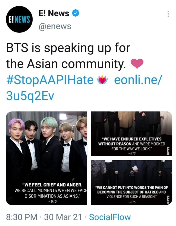 Posting Foto BTS Tanpa Member Ini, E! News Dituntut Minta Maaf Secara Resmi