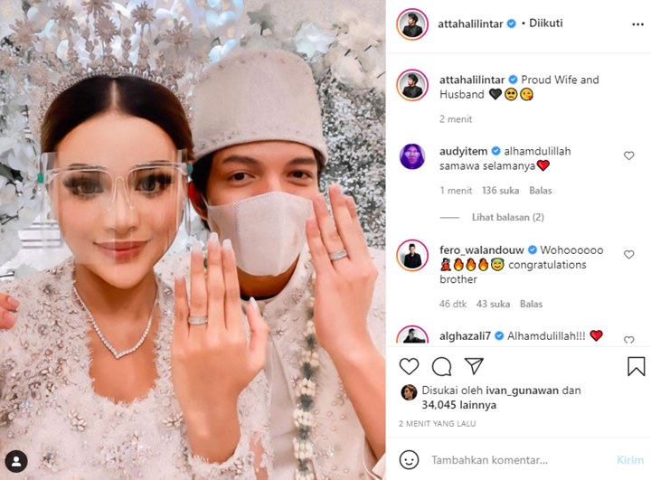 Postingan Perdana Atta Halilintar Usai Nikahi Aurel Hermansyah, Banjir Ucapan Selamat