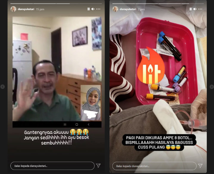 Dian Ayu Masuk Rumah Sakit, Begini Perhatian Omesh Ananda Hingga Sang Ayah