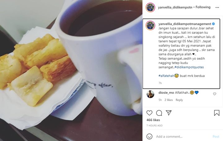 Istri Almarhum Didi Kempot Makan \'Singkong Sejarah\', Ungkap Makna Spesial