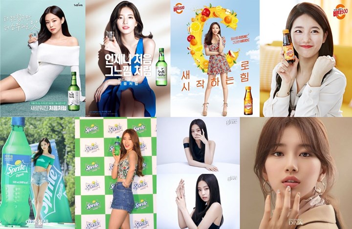 Jennie Ambil Alih 4 Produk Ini dari Suzy, Poster Iklan Dibandingkan
