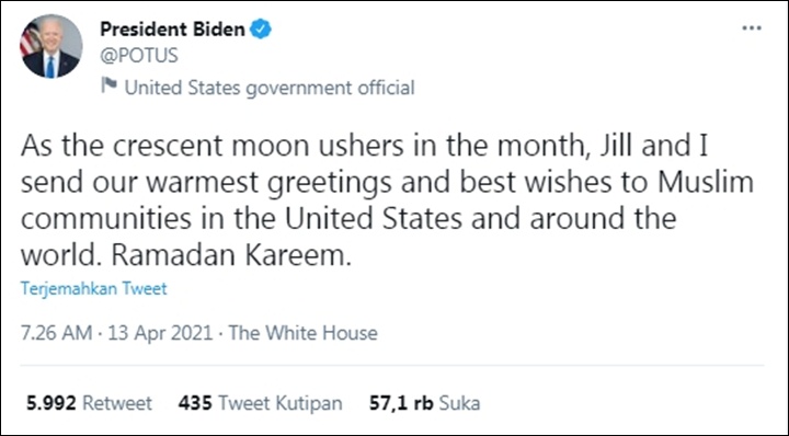 Ucapan Joe Biden