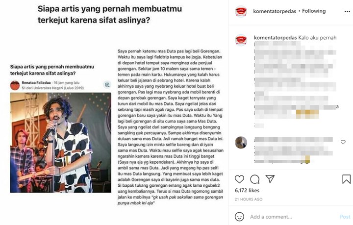 Viral Cerita Duta Sheila On 7 Saat Beli Gorengan, Fans Beber Sikap Ini