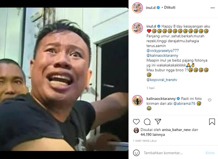 Inul Daratista Unggah Foto Vicky Prasetyo \'Dobrak Pintu\', Langsung Minta Maaf