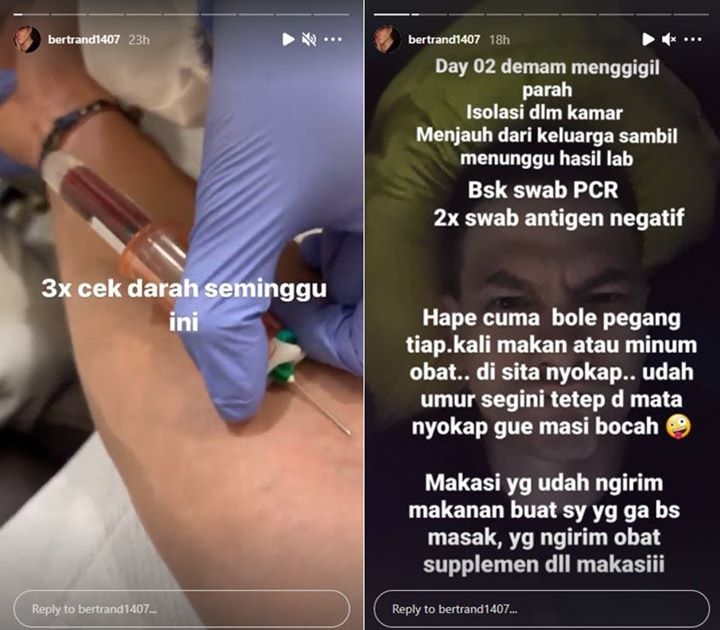 Bertrand Antolin Harus Cek Darah Hingga 3 Kali Seminggu, Ada Apa?