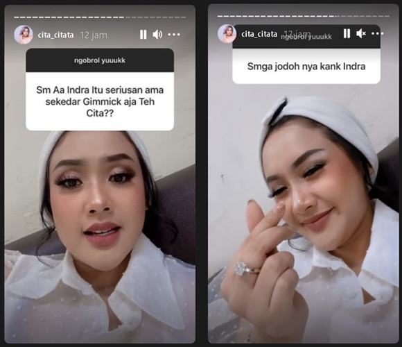 Bantah Kedekatan dengan Indra Bruggman Cuma Gimik, Intip Ekspresi Cita Citata Saat Didoakan Berjodoh