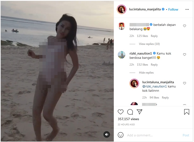 Lucinta Luna Balas Begini Usai Diingatkan Soal Dosa Karena Tampil Seksi Kenakan Swimsuit