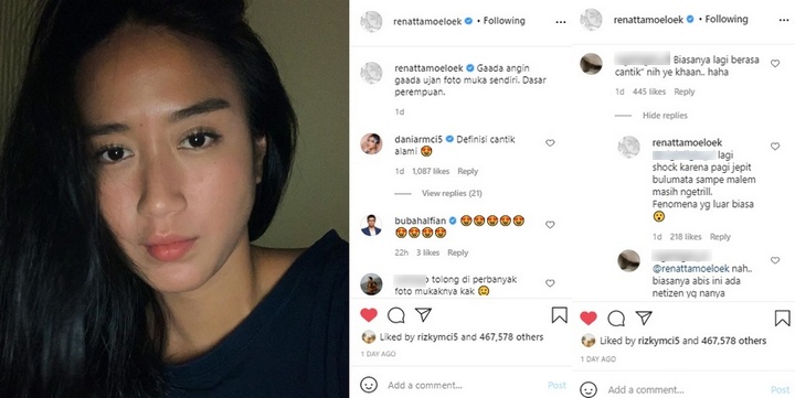 Alasan Foto Selfie Chef Renatta Kocak banget!