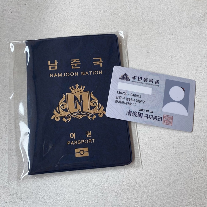 Inikah KTP dan Paspor Republik Namjoon Dipimpin \'Presiden\' RM BTS?