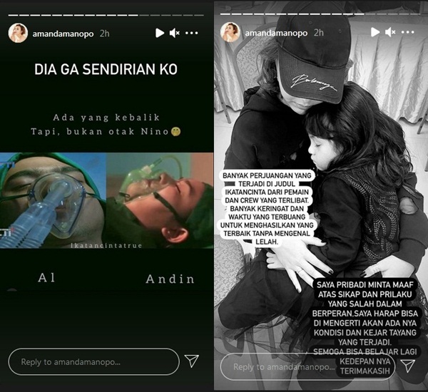 Amanda Manopo Pasang Badan Soal Kesalahan di Adegan Arya Saloka: Dia Enggak Sendirian Kok
