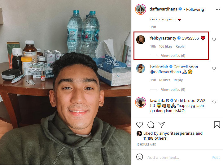 Daffa Wardhana Positif Covid-19 Padahal Sudah Vaksin, Febby Rastanty Langsung Beri Semangat