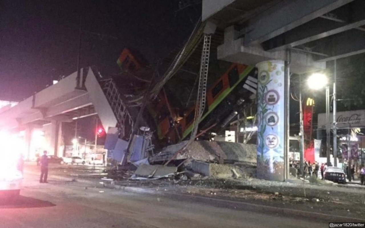 Kecelakaan Besar Kereta Layang di Mexico City, 20 Tewas Akibat Jalur Ambruk