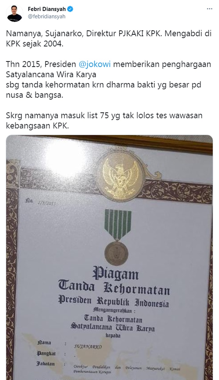 Direktur PJKAKI KPK