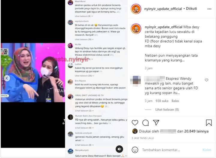 Desy Ratnasari Akui Kerap Tidak Dikenali Floor Director Acara TV