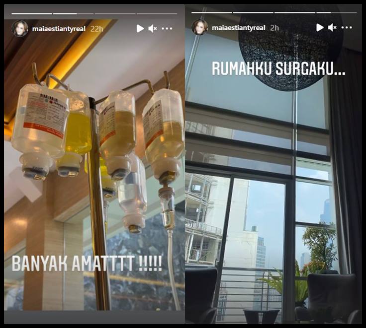 Maia Estianty Bikin Khawatir Usai Pamer Diinfus Sampai 6 Kantong, Sakit Apa?