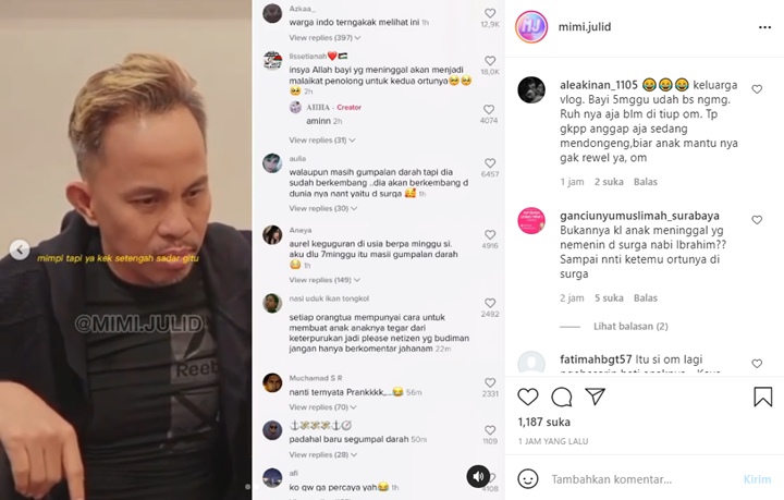 Konten Cerita Ayah Atta Halilintar Bertemu Cucunya Lewat Mimpi Tuai Pro Kontra