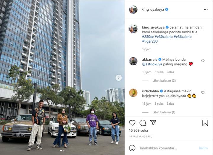 Unggahan Uya Kuya terkait hobinya