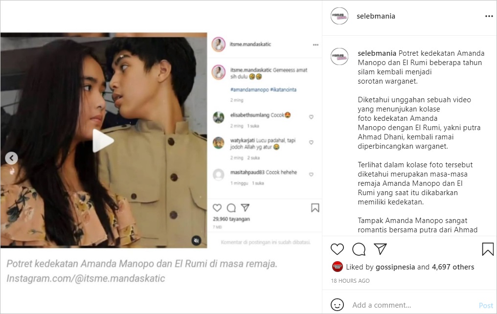 Video Lawas Amanda Manopo dan El Rumi Kembali Jadi Sorotan, Nama Maia Estianty Terseret