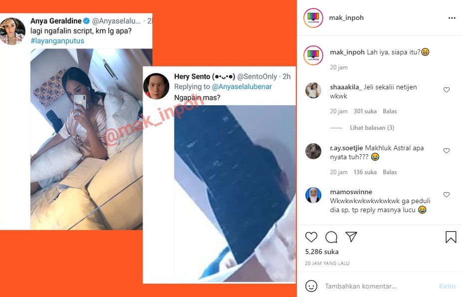 Anya Geraldine Pamer Foto di Ranjang, Penampakan Pria Bikin Salfok