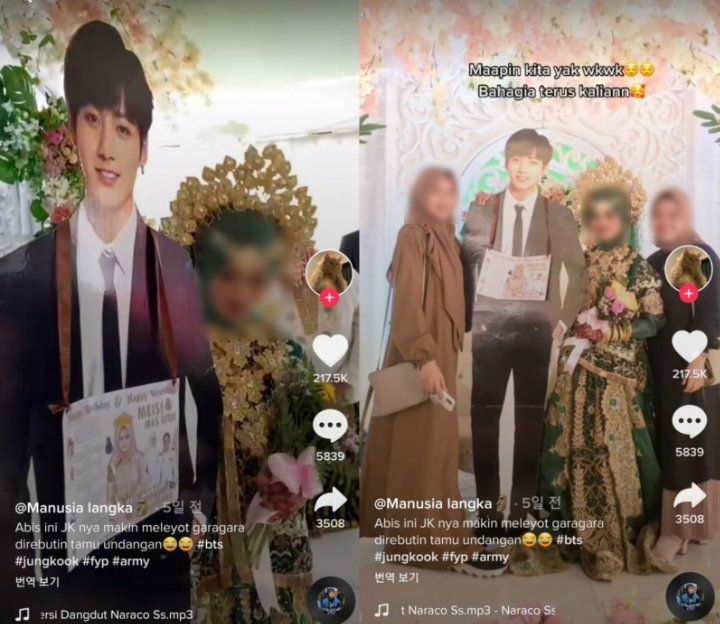 ARMY Asal Indonesia Ini Viral Usai Pernikahannya \'Dihadiri\' Jungkook BTS