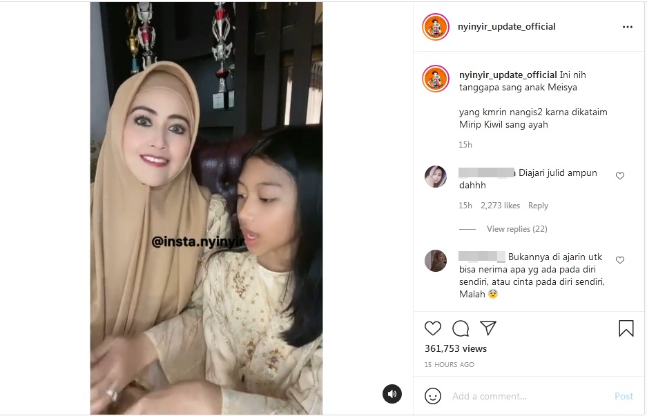 Usai Nangis Dibilang Mirip Kiwil, Anak Meggy Wulandari Sentil Netizen Julid Malah Kena Sindir Balik
