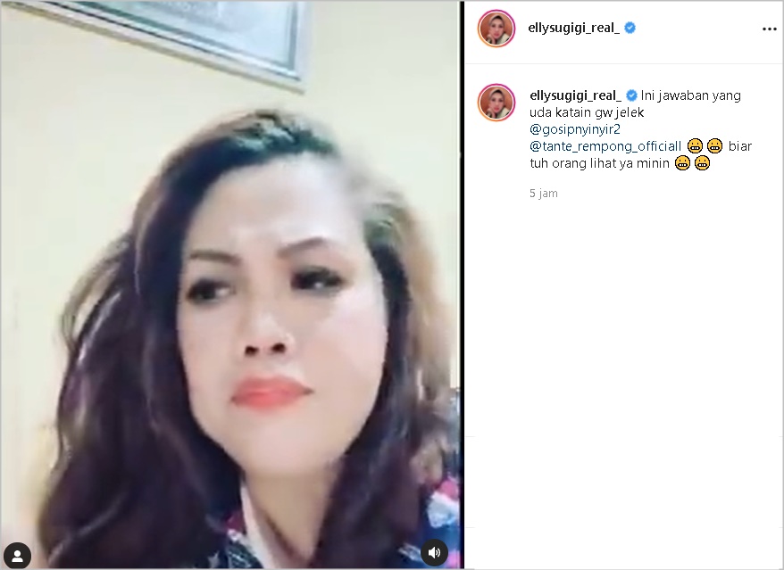 Reaksi Ely Sugigi Usai Disebut Sebagai Cewek Terjelek di Dunia: Makasih, Daripada Cantik Tapi Hati Busuk