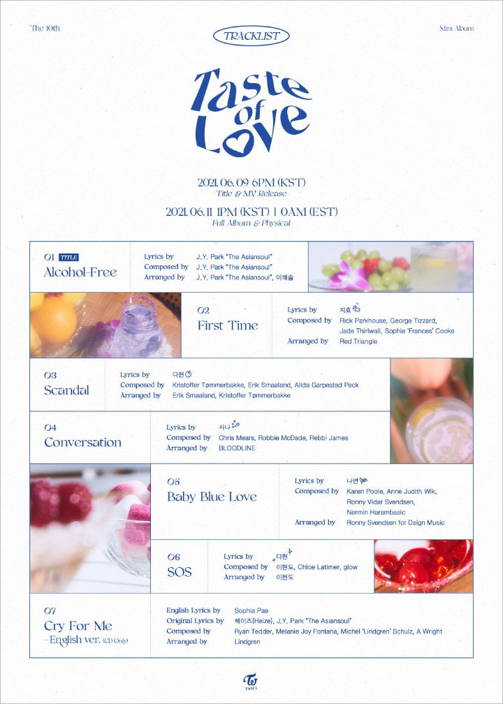 TWICE Rilis Tracklist dan Trailer Album \'Taste Of Love\', Title Track Lagi-lagi Buatan J.Y. Park