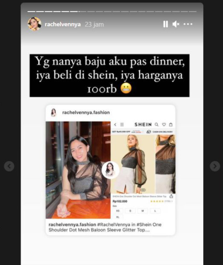 Dinner Mewah di Dubai, Rachel Vennya Bikin Syok Ternyata Pakai Baju Harga 100 Ribu
