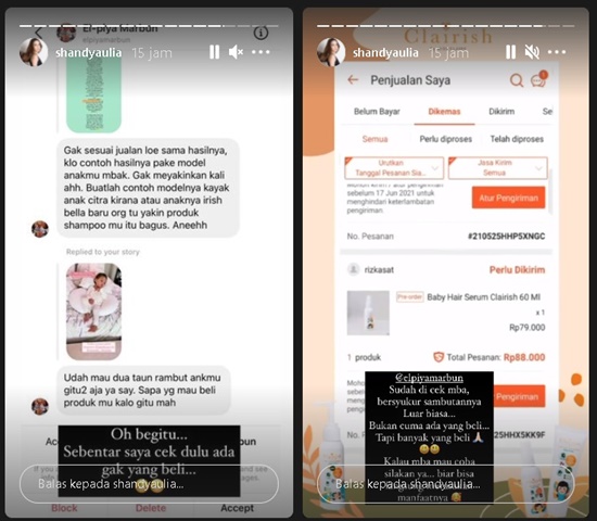 Jualan Produk Sampo Dicibir dan Dipertanyakan, Cara Menjawab Shandy Aulia Sederhana Tapi Menohok