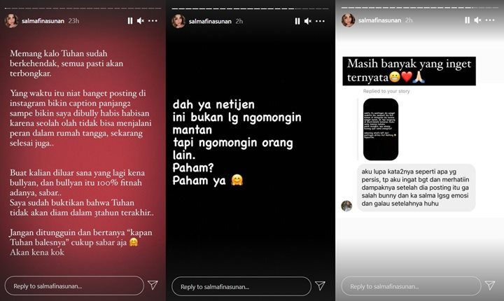 Bantah Sindir Mantan Suami, Salmafina Sunan Beber Sakit Hati Sang Ibunda