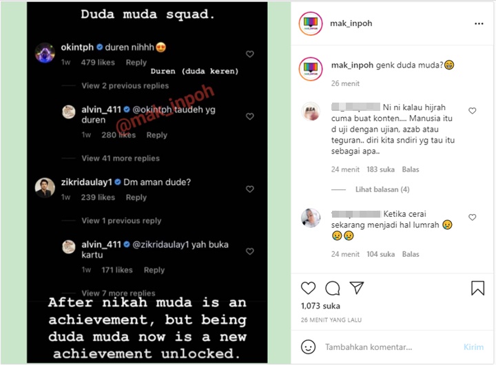 Alvin Faiz Dicibir Bangga Saat Digoda Soal \'Duren\' oleh Niko Al Hakim-Zikri Daulay