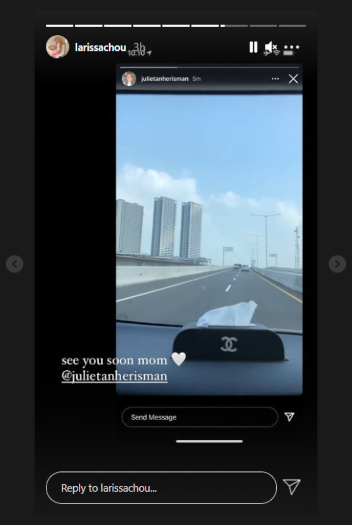 Larissa Chou Girang Dikunjungi Sang Ibunda, Bakal Temui Keluarga Alvin Faiz?
