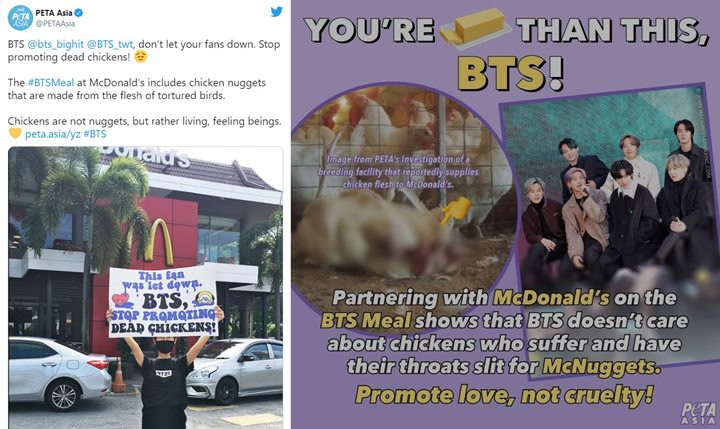 Endorse BTS dengan McDonald\'s Tuai Protes Keras Organisasi Hak Asasi Hewan
