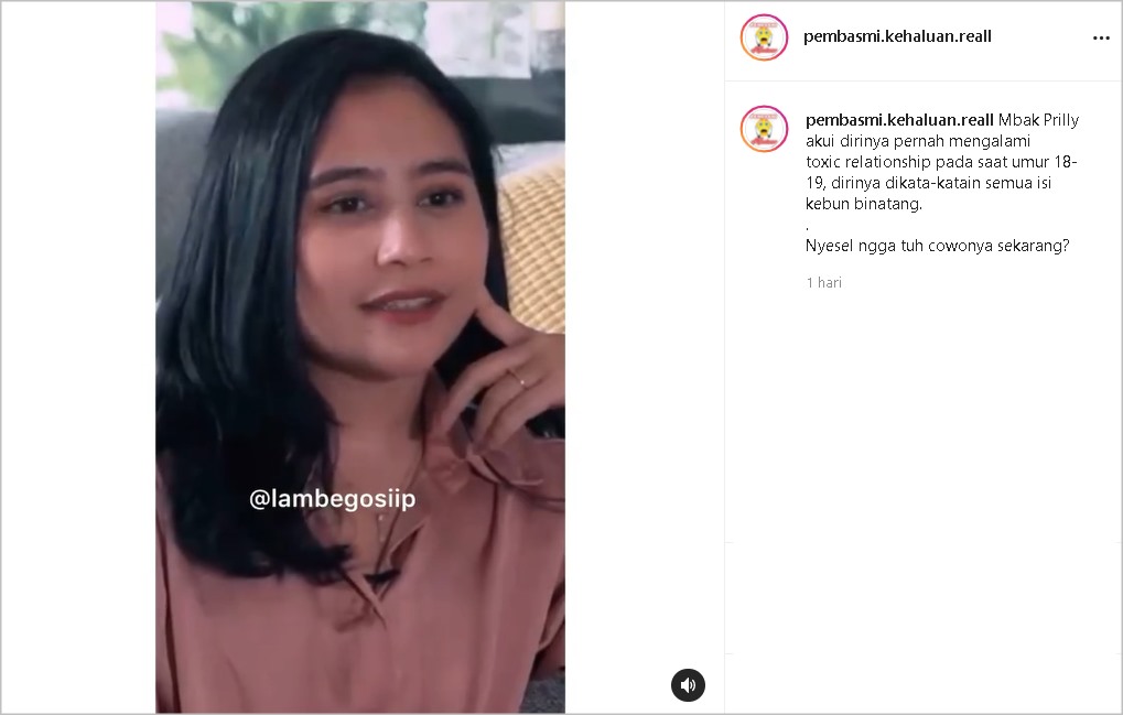 Bikin Ikut Sakit Hati, Cerita Prilly Latuconsina Pernah Jalani Toxic Relationship: Dikatain Parah