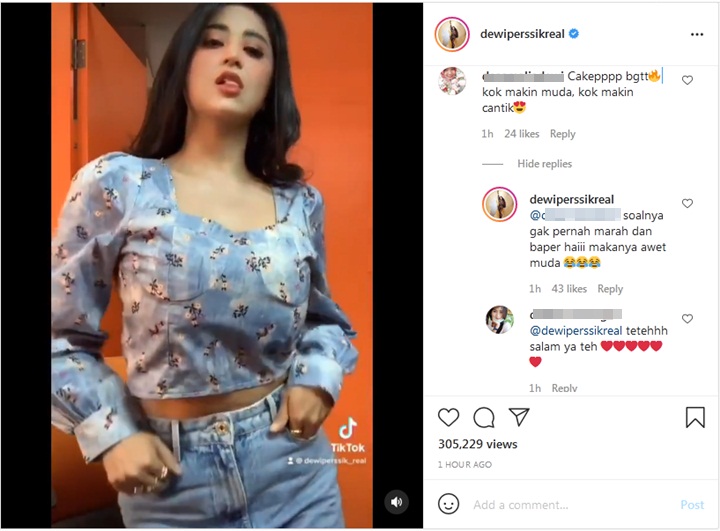 Dewi Persik Dipuji Makin Awet Muda Saat Diduga Sentil Denise Chariesta Lagi, Beber Tipsnya Ini