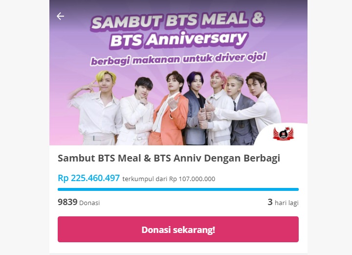 Donasi ARMY Indonesia