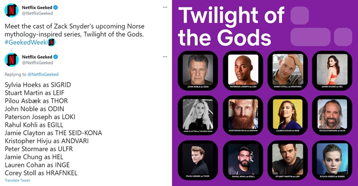 Terungkap Barisan Pengisi Suara Film Animasi Zack Snyder \'Twilight of the Gods\'