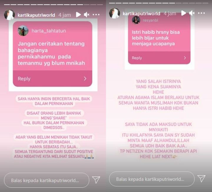 Kartika Putri Ungkap Alasan Cerita Indahnya Pernikahan