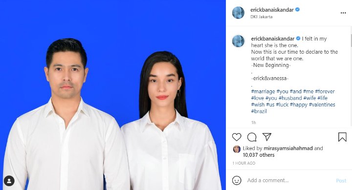 Erick Kakak Jessica Iskandar Resmi Menikah